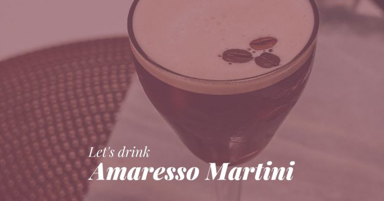 Amaresso Martini Cocktail Recept Header